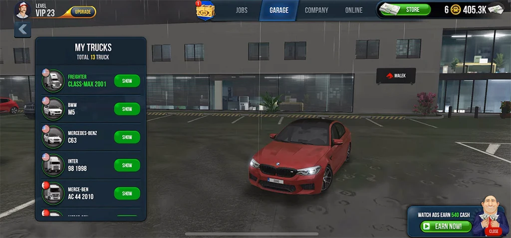 Truck Simulator Ultimate Modded Screen
